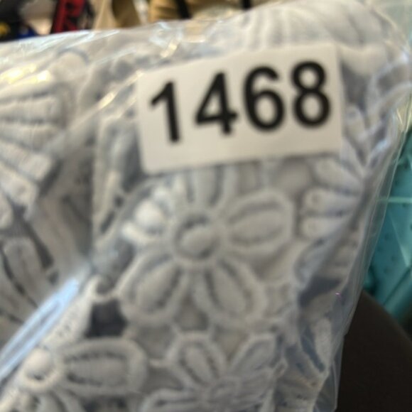 Lulus Love Poem Light‎ Blue Lace Mini Dress size XS - Picture 9 of 9